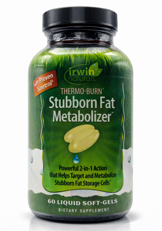 Thermo-Burn Stubborn Fat Metabolaizer 60 Liquid Soft-Gels | Irwin Naturals