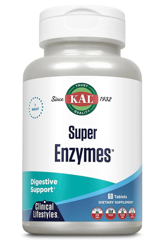 Kal Super Enzymes Tablets, 60 Count